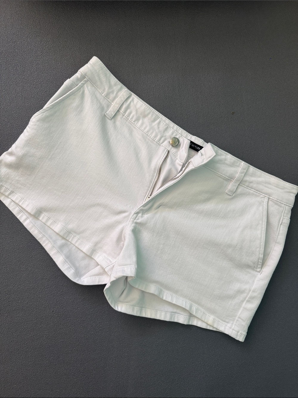 White Women's Casual Cotton Shorts